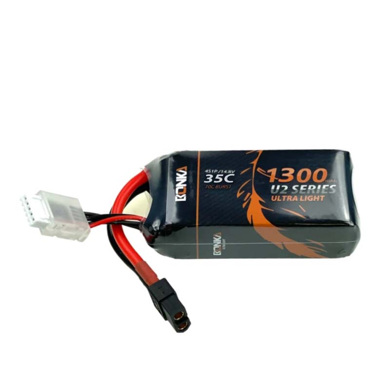 BONKA 1300mAh 35C 4S LiPo Battery for RC Helicopter